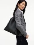Black Modern Textured Tote Bag  Women