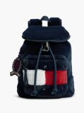 Blue Archive Logo Faux Fur Backpack  Women
