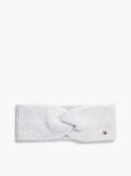 Grey Hilfiger Flag Knit Headband With Wool  Women