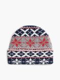 Multi Enamel Flag Fair Isle Beanie With Alpaca  Women