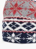 Multi Enamel Flag Fair Isle Beanie With Alpaca  Women