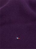 Purple Hilfiger Flag Knit Scarf With Wool  Women