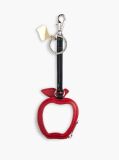 Red Signature Logo Apple Purse Charm  Women