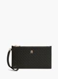 Black Hilfiger Icon Debossed Wrist Pouch  Women