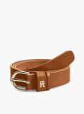 Brown Essential Rounded Buckle Suede Belt  Women