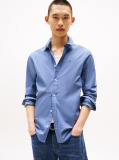 Blue Stretch Slim Fit Shirt  Men
