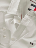 White Stretch Slim Fit Shirt  Men
