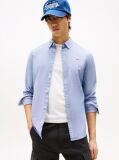 Blue Stretch Organic Cotton Slim Fit Shirt  Men