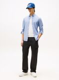 Blue Stretch Organic Cotton Slim Fit Shirt  Men