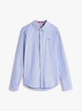 Blue Stretch Organic Cotton Slim Fit Shirt  Men