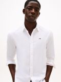 White Stretch Organic Cotton Slim Fit Shirt  Men