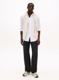 White Stretch Organic Cotton Slim Fit Shirt  Men