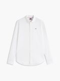 White Stretch Organic Cotton Slim Fit Shirt  Men