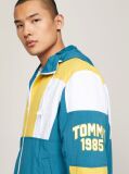 Multi Colour-Blocked Padded Hooded Windbreaker  Men