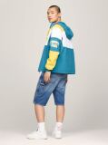 Multi Colour-Blocked Padded Hooded Windbreaker  Men