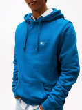 Blue Tommy Badge Drawstring Hoody  Men