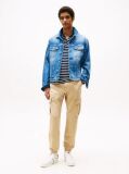 Beige Ryan Straight Leg Cargo Trousers  Men