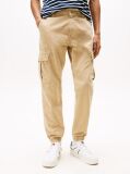 Beige Ryan Straight Leg Cargo Trousers  Men