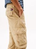 Beige Ryan Straight Leg Cargo Trousers  Men