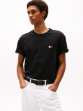 Black Tommy Badge Crew Neck T-Shirt  Men
