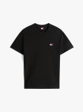 Black Tommy Badge Crew Neck T-Shirt  Men