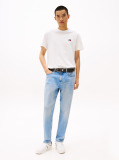 White Tommy Badge Crew Neck T-Shirt  Men