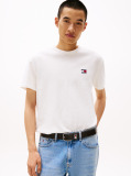 White Tommy Badge Crew Neck T-Shirt  Men