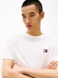 White Tommy Badge Crew Neck T-Shirt  Men