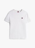 White Tommy Badge Crew Neck T-Shirt  Men