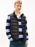 Black Lightweight Down Zip-Thru Vest  Men