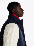 Blue Lightweight Down Zip-Thru Vest  Men