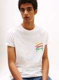 Beige Back Logo Graphic T-Shirt  Men