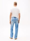 Denim Crest Embroidery Loose Jeans  Men