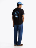 Black Signature Back Logo T-Shirt  Men