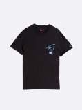 Black Signature Back Logo T-Shirt  Men