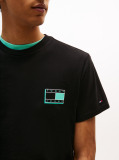 Black Tonal Logo Slim T-Shirt  Men