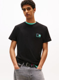 Black Tonal Logo Slim T-Shirt  Men