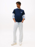 Blue Tonal Logo Slim T-Shirt  Men