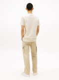 Beige Regular Small Motif T-Shirt Extended  Men