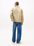 Khaki Tonal Logo Boxy Chore Jacket  Men