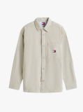 Green Brick Cord Overshirt Extended  Men