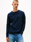 Blue Slim Waffle T-Shirt  Men