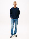 Blue Slim Waffle T-Shirt  Men