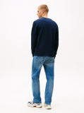 Blue Slim Waffle T-Shirt  Men