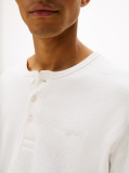 White Slim Waffle T-Shirt  Men