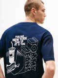 Blue Back Logo Graphic Relaxed T-Shirt  Men