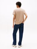 Beige Flag Graphic Slim T-Shirt  Men