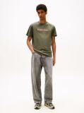 Green Logo Jersey Crew Neck T-Shirt  Men