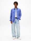 Blue Regular Fit Corduroy Shirt  Men