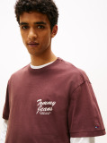 Brown Back Graphic Relaxed Crew Neck T-Shirt  Men